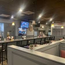 Bobola's counter seating with the room behind it